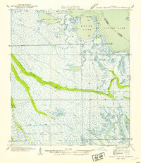 Golden Meadow Farms 1954 topographic map thumbnail