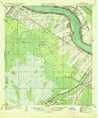 Hahnville 1936 topographic map thumbnail