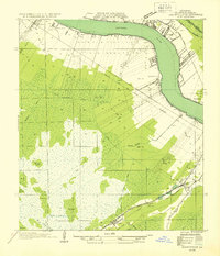 Hahnville NW topographic map thumbnail