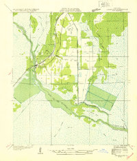 Hahnville SW topographic map thumbnail