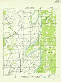 Hosston SE topographic map thumbnail