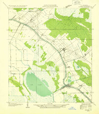 Houma NE 1932 topographic map preview