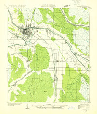 Houma SW topographic map thumbnail