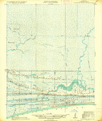 Johnsons Bayou 1935 topographic map thumbnail