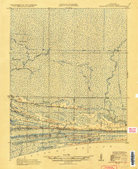 Johnsons Bayou 1935 topographic map thumbnail