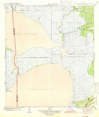 Lake Cataouatche East 1942 topographic map thumbnail