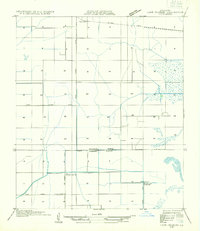 Lake Charles SE 1932 topographic map thumbnail