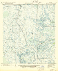 Leeville 1945 topographic map thumbnail