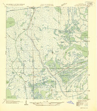 Leeville 1935 topographic map thumbnail