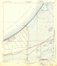Little Woods 1943 topographic map thumbnail