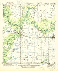 Mermentau 1946 topographic map thumbnail