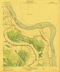 Millikens Bend 1909 topographic map thumbnail