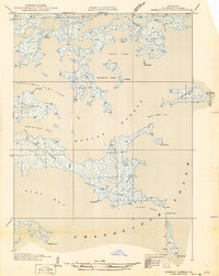 Morgan Harbor 1935 topographic map thumbnail