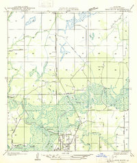 Moss Bluff 1935 topographic map preview