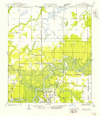 Moss Bluff 1947 topographic map preview