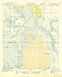 Moss Lake 1946 topographic map thumbnail