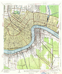 New Orleans East 1939 topographic map thumbnail