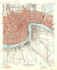 New Orleans East 1939 topographic map thumbnail