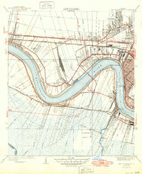 New Orleans West 1938 topographic map thumbnail