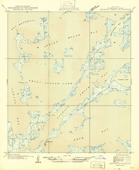 Oak Mound Bayou 1946 topographic map thumbnail