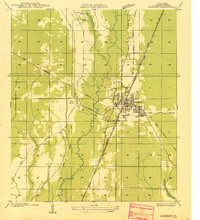 Oakdale 1935 topographic map thumbnail