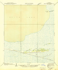 Pecan Island NW 1945 topographic map thumbnail