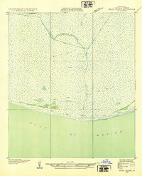 Pecan Island SE 1932 topographic map thumbnail
