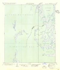 Pelican Pass 1954 topographic map thumbnail