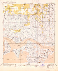 Rigolets 1946 topographic map thumbnail