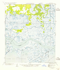 Rigolets 1954 topographic map thumbnail