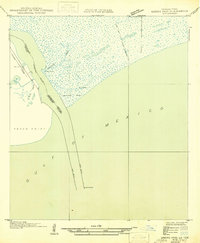 Sabine Pass NE topographic map thumbnail