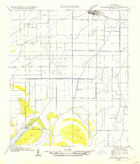 Schooner Bayou NE topographic map thumbnail