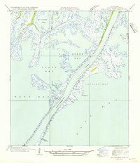 Southwest Pass 1954 topographic map thumbnail