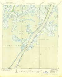 Southwest Pass 1947 topographic map thumbnail