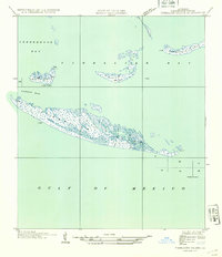 Timbalier Island 1935 topographic map thumbnail