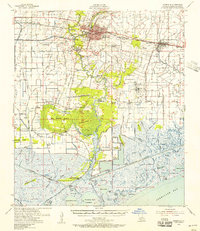 Abbeville 1954 topographic map thumbnail