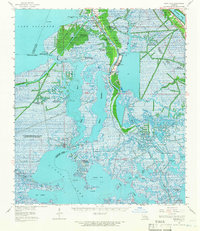 Barataria 1962 topographic map thumbnail
