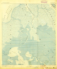 Barataria 1892 topographic map thumbnail