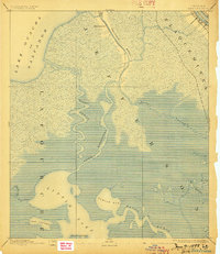Barataria 1892 topographic map thumbnail