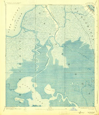 Barataria 1892 topographic map thumbnail