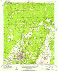Bastrop 1956 topographic map thumbnail
