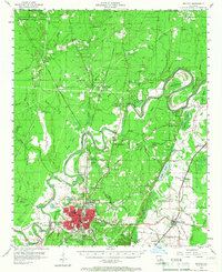 Bastrop 1956 topographic map thumbnail