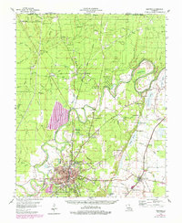 Bastrop 1956 topographic map thumbnail
