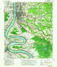 Baton Rouge 1939 topographic map thumbnail