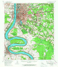 Baton Rouge 1963 topographic map thumbnail