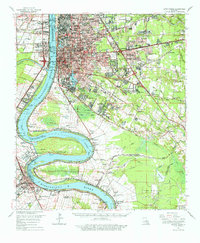 Baton Rouge 1963 topographic map thumbnail
