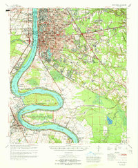 Baton Rouge 1965 topographic map thumbnail