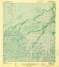 Bayou Du Large 1941 topographic map thumbnail