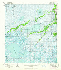 Bayou Du Large 1940 topographic map thumbnail
