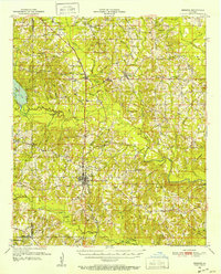 Bernice 1951 topographic map thumbnail
